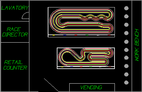 600 sq ft Full Service Raceway