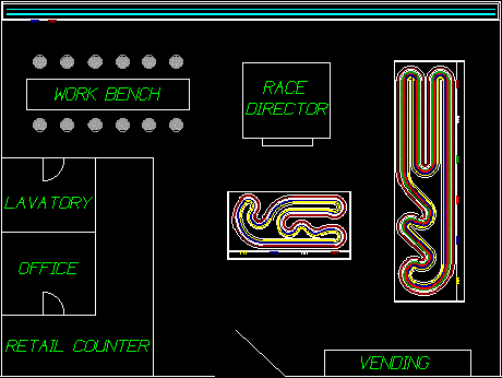 800 sq ft Full Service Raceway