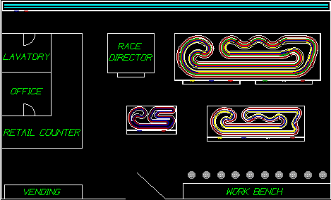 1000 sq ft Full Service Raceway